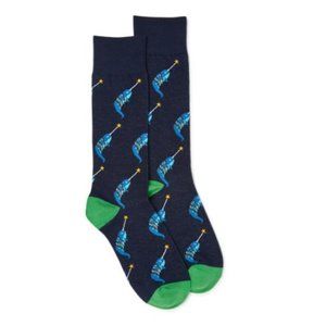 5/$15 Men’s Narwhal Cotton Crew Socks